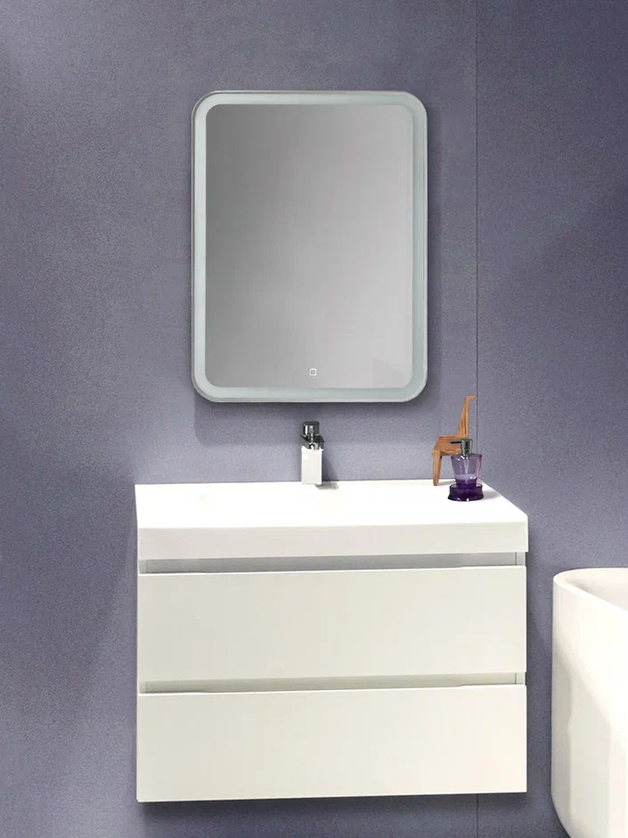 Зеркальный шкаф Creto Zoe 60х80 с LED подсветкой 16-602800Z
