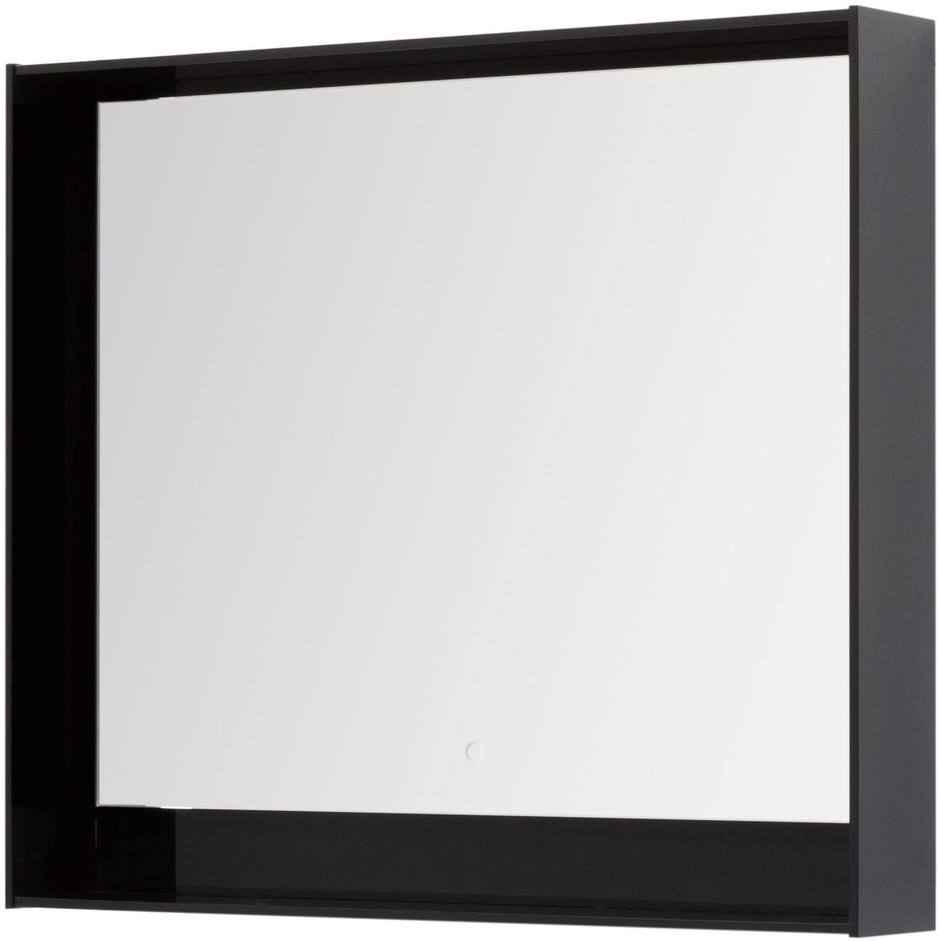 Зеркало Aquanet Милан 100 LED черный глянец