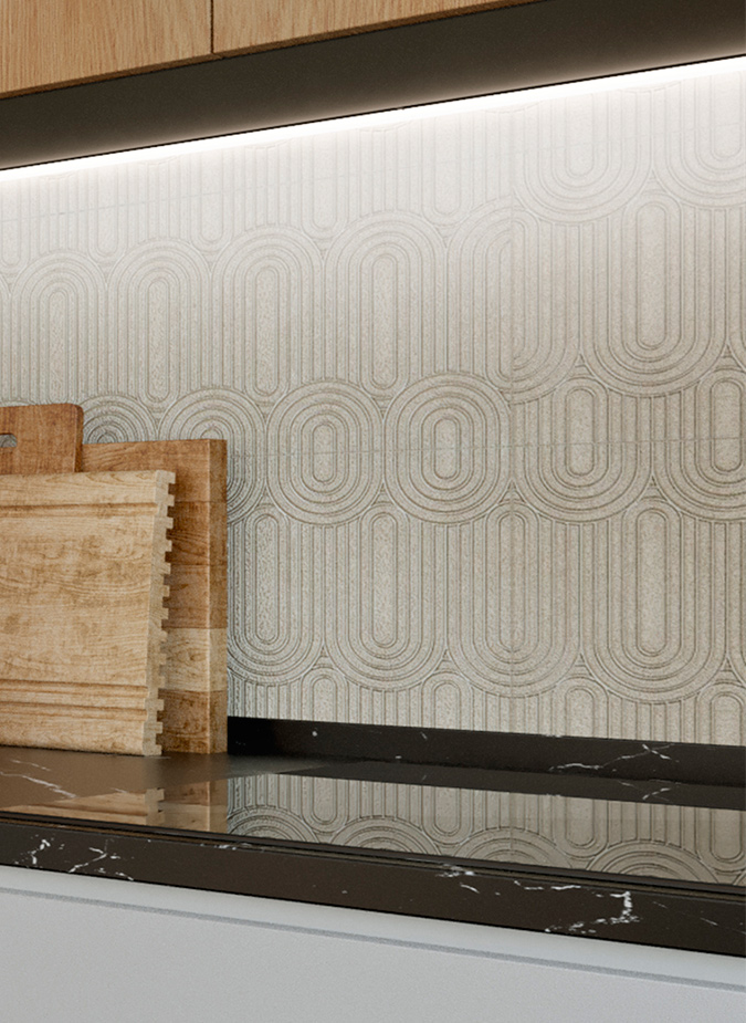 Керамическая плитка Kerama Marazzi Декор Безана бежевый обрезной 25x75 - изображение 2