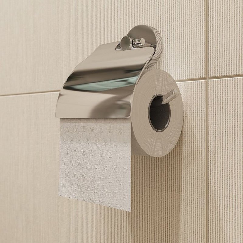 Держатель туалетной бумаги с крышкой Iddis Sena SENSSC0i43, хром