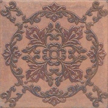 Керамическая плитка Kerama Marazzi Декор Честер коричневый 30,2х30,2
