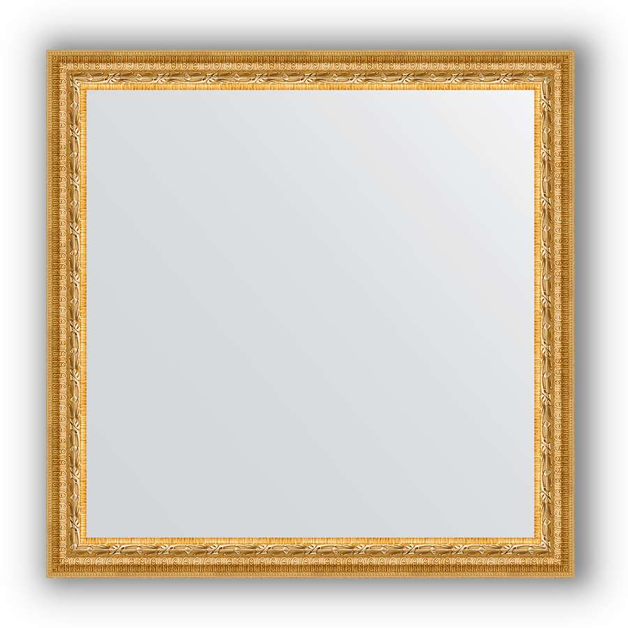 Зеркало в багетной раме Evoform Definite BY 0778 62 x 62 см, сусальное золото 