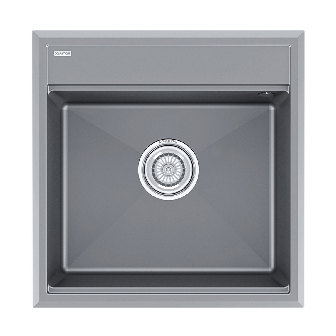 Мойка кухонная Paulmark Stepia PM115051-GRM серый металлик 