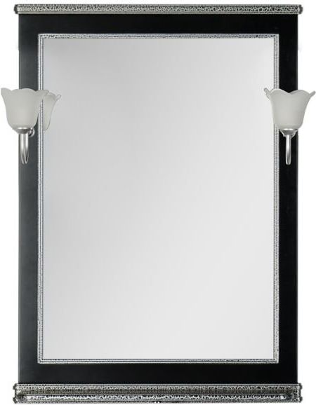 Зеркало Aquanet Валенса 70 00180298 черный краколет / серебро