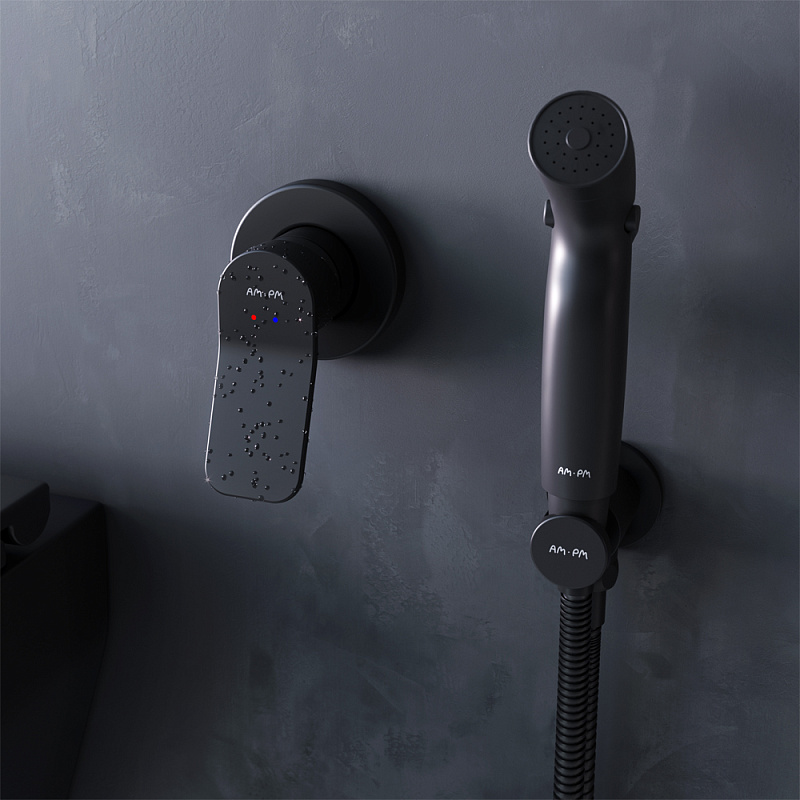 Гигиенический душ со смесителем Am.Pm X-Joy F40H85A22, чёрный