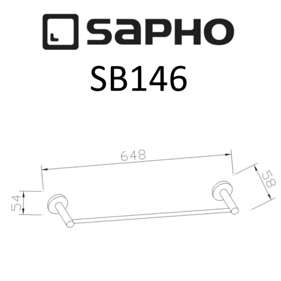 Полотенцедержатель Sapho Samba SB146 хром