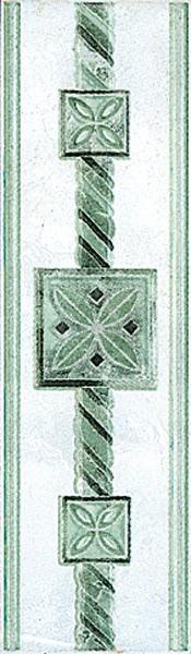 Керамическая плитка Kerama Marazzi Бордюр 8051/A893 Башкирия зеленый 5,8х20