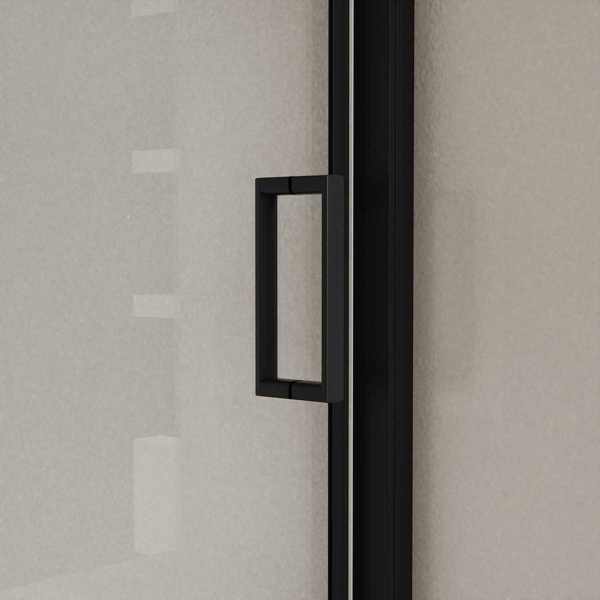 Душевая дверь Vincea City 110х VDS-5CT110CLB черный, стекло прозрачное