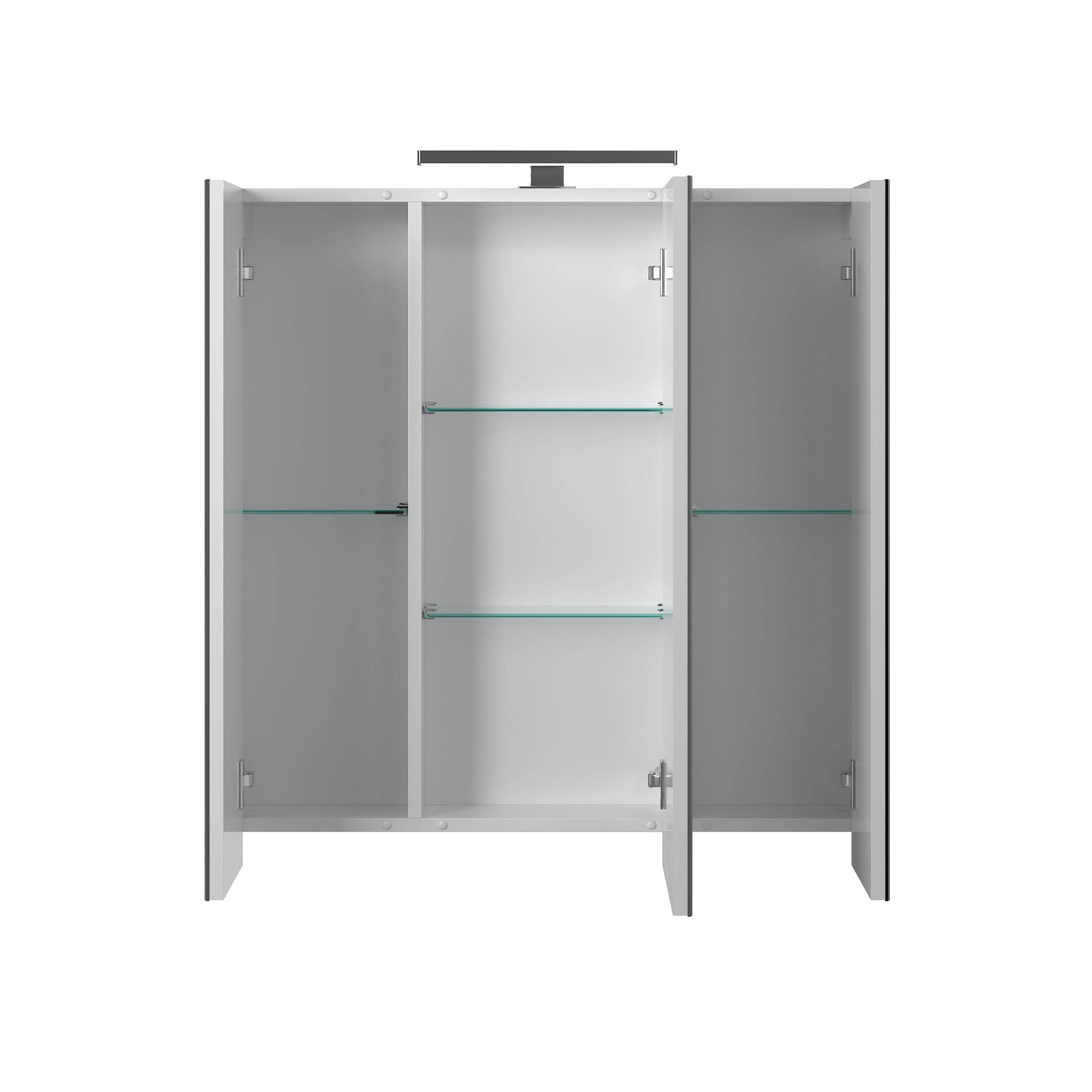 Зеркальный шкаф Briz Милана 80 см, белый глянец