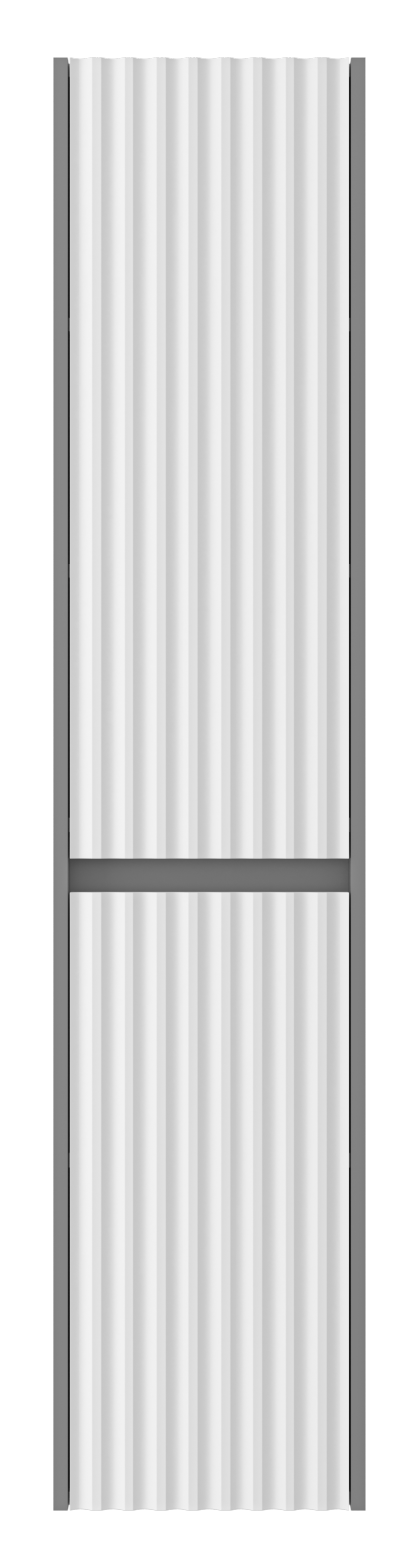 Шкаф-пенал Brevita Balaton 35 см BAL-05035-48-2П правый, белый / серый 