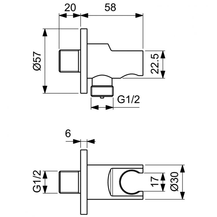 Душевой комплект Ideal Standard Ceratherm ALL in ONE 7 в 1, A7573AA, с термостатом, хром