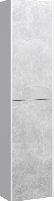 Шкаф-пенал Aqwella Mobi 36 см MOB0535BS белый, бетон светлый  