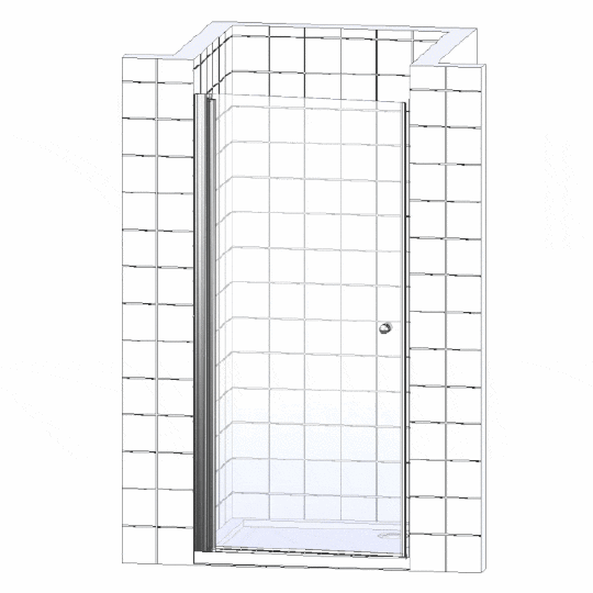 Душевая дверь в нишу BelBagno SELA-B-1-95-C-Cr стекло прозрачное - изображение 4