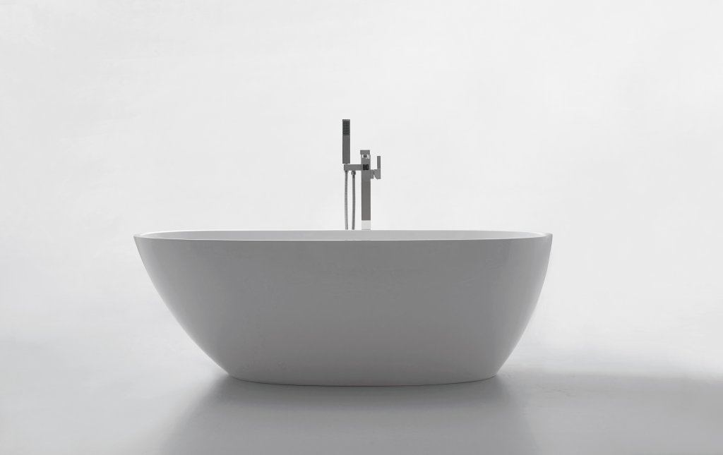 Акриловая ванна BelBagno 170х83 см BB80-1700-W0 без перелива, белый