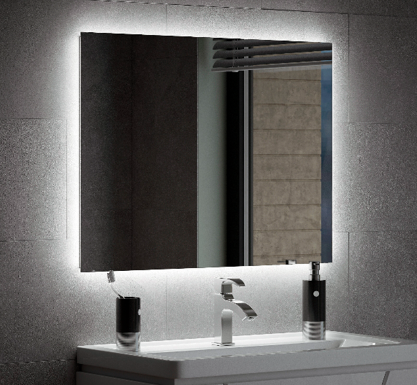 Зеркало Corozo Фоссо 80 см SD-00001188 белое c подсветкой