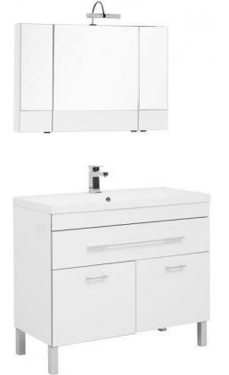 Комплект мебели для ванной Aquanet Верона 100 1 ящ 2 дв белый зеркало камерино 