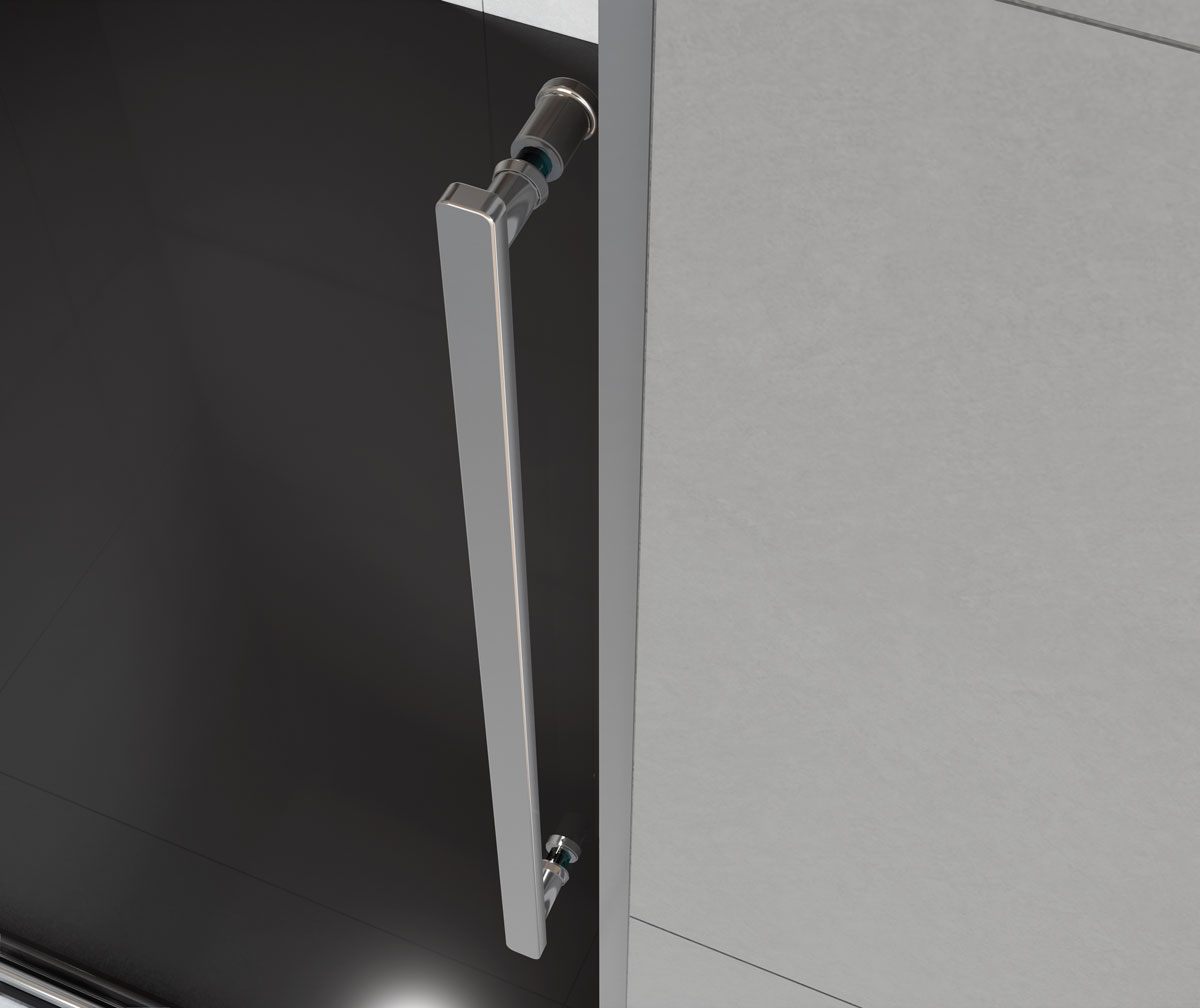 Душевая дверь Vincea Arno VPS-1A120CLB, 1200, черный, стекло прозрачное