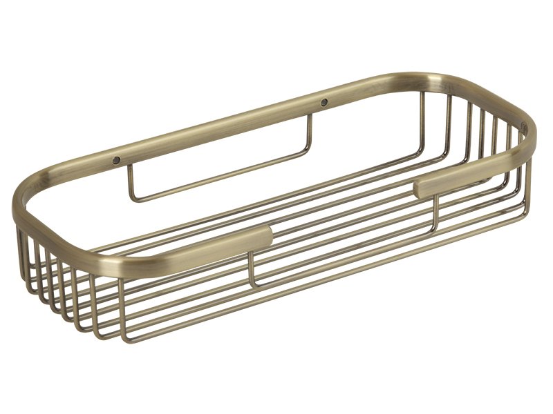 Полка-решетка Veragio Basket овальная 13х29хh5,5 см, бронза 