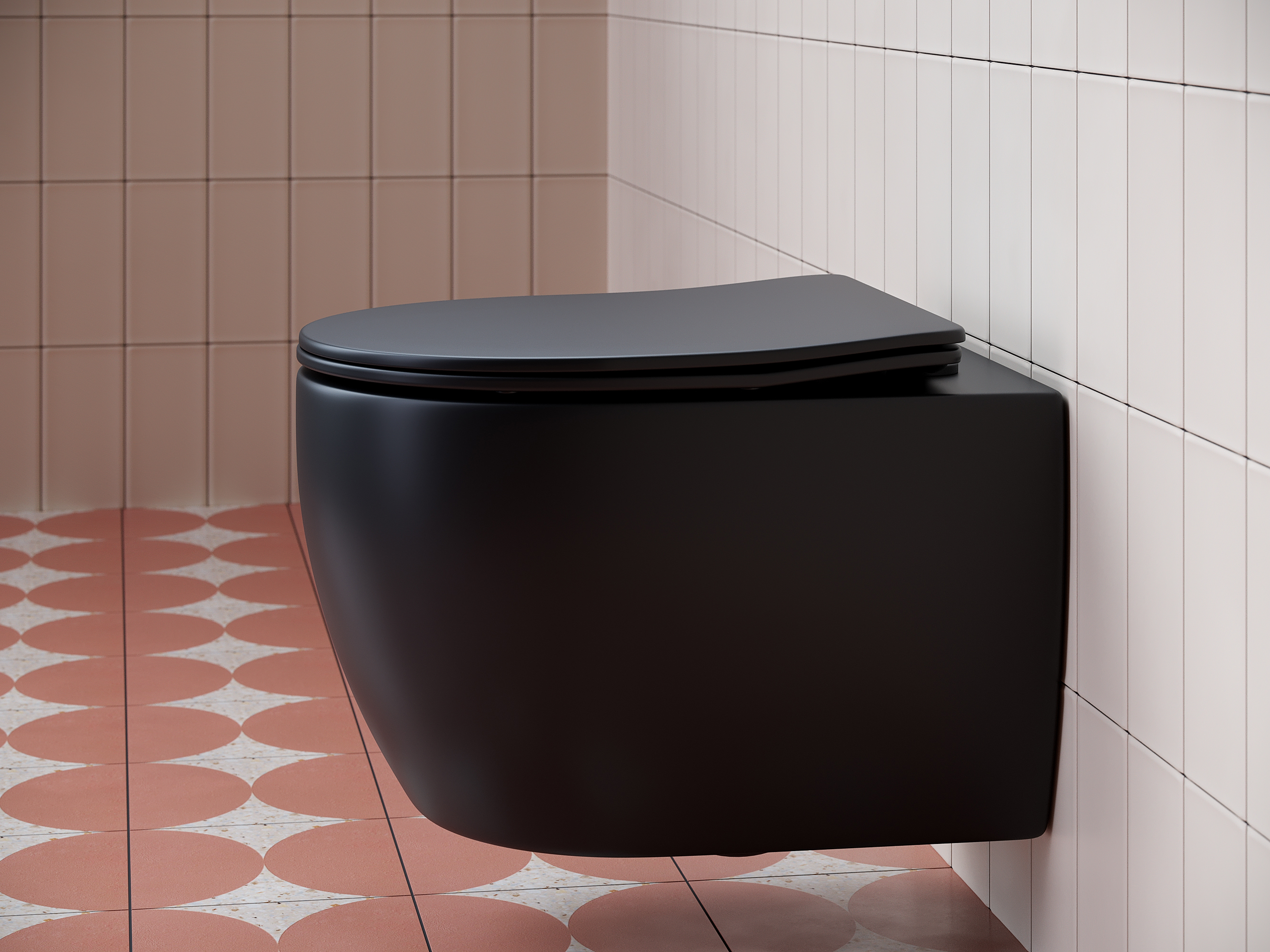 Комплект подвесной безободковый унитаз Ceramica Nova Play CN3001MB черный матовый с сиденьем микролифт  +  инсталляция Am.Pm ProI 012704