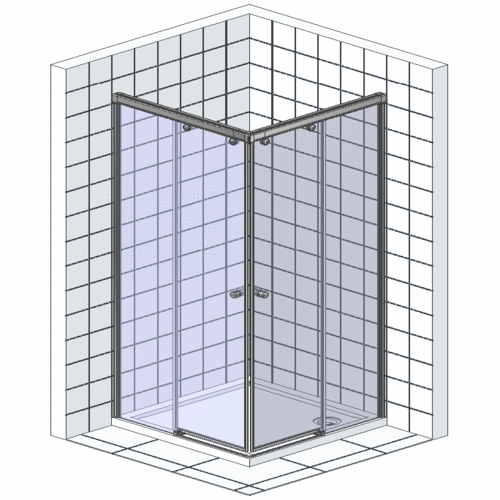 Душевой уголок De Aqua K8080OP-W 80x80x185 см квадратный стекло прозрачное - 16 изображение