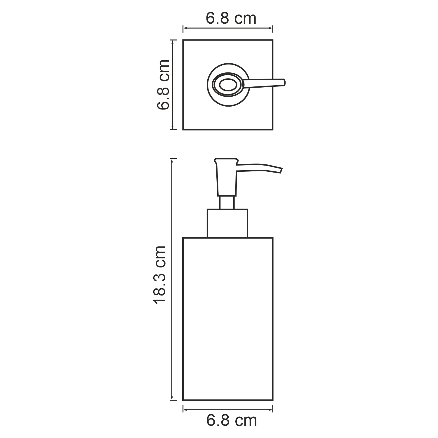 Дозатор для жидкого мыла Wasserkraft Kammel K-9199 белый мрамор
