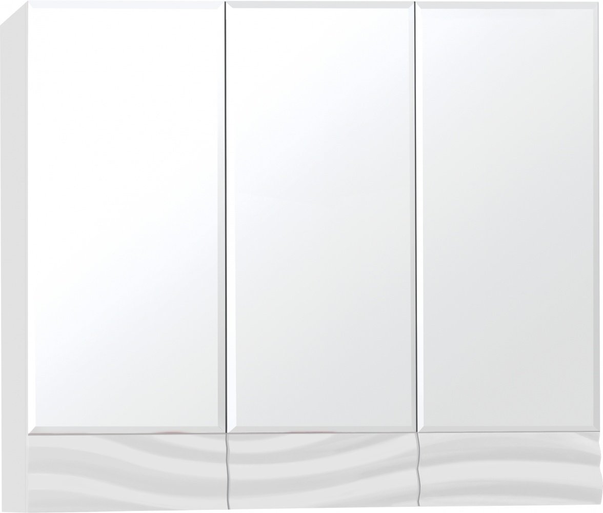 Зеркальный шкаф Style Line Вероника 80 Люкс, белый 