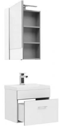 Комплект мебели для ванной Aquanet Верона 50 белый подвесной 1 ящик