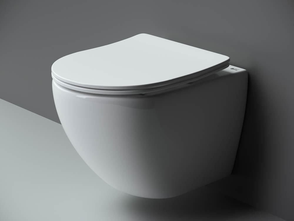 Комплект подвесной безободковый унитаз Ceramica Nova Metropol Rimless с крышкой-сиденьем CN4002  +  инсталляция Am.Pm ProI 012704