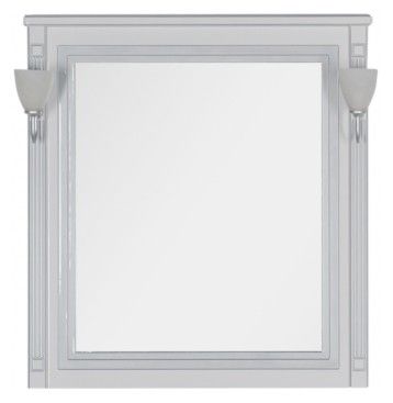 Зеркало Aquanet Паола 90 белое/серебро