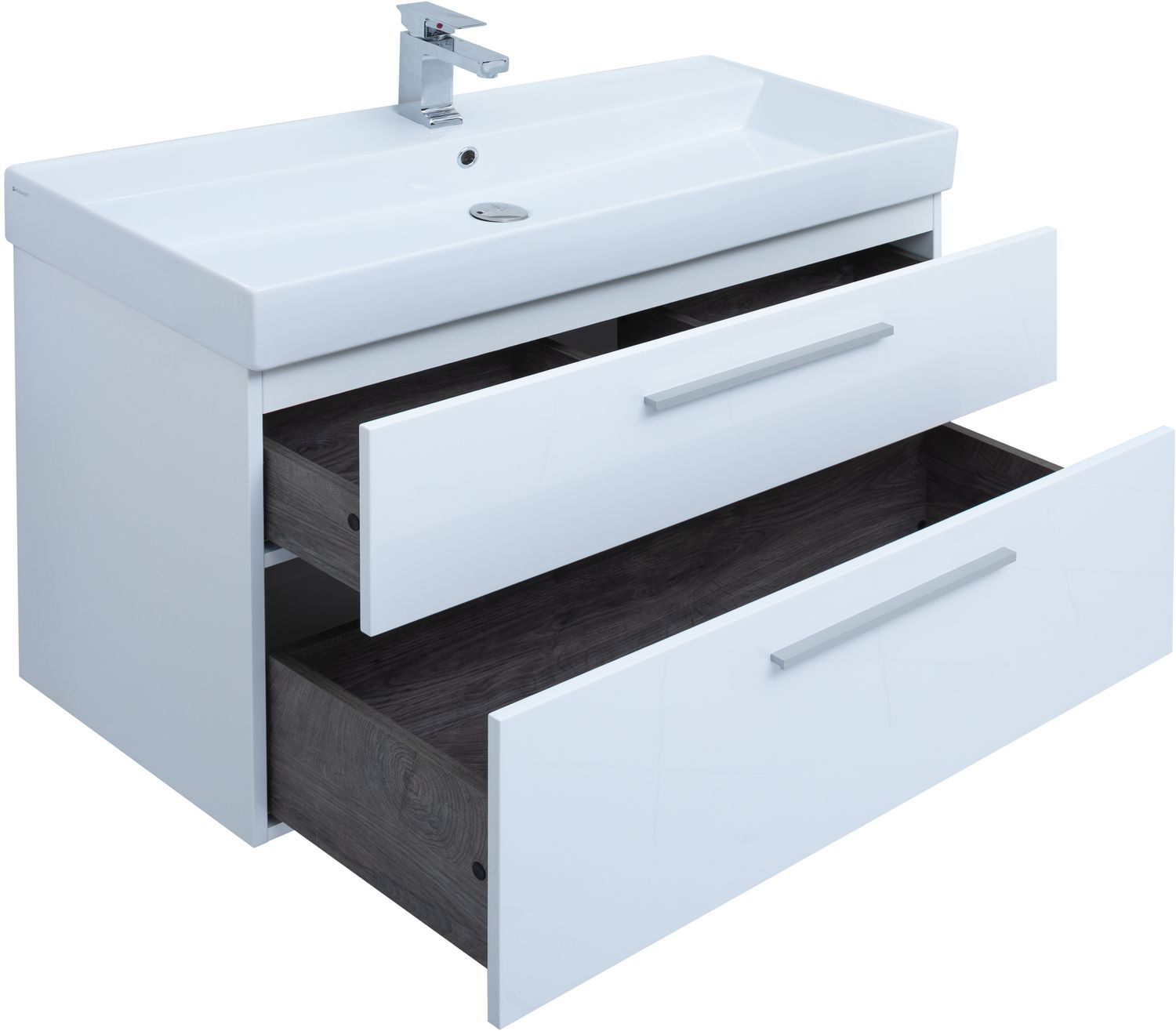 Комплект мебели для ванной Aquanet Nova 100 см 249922, белый