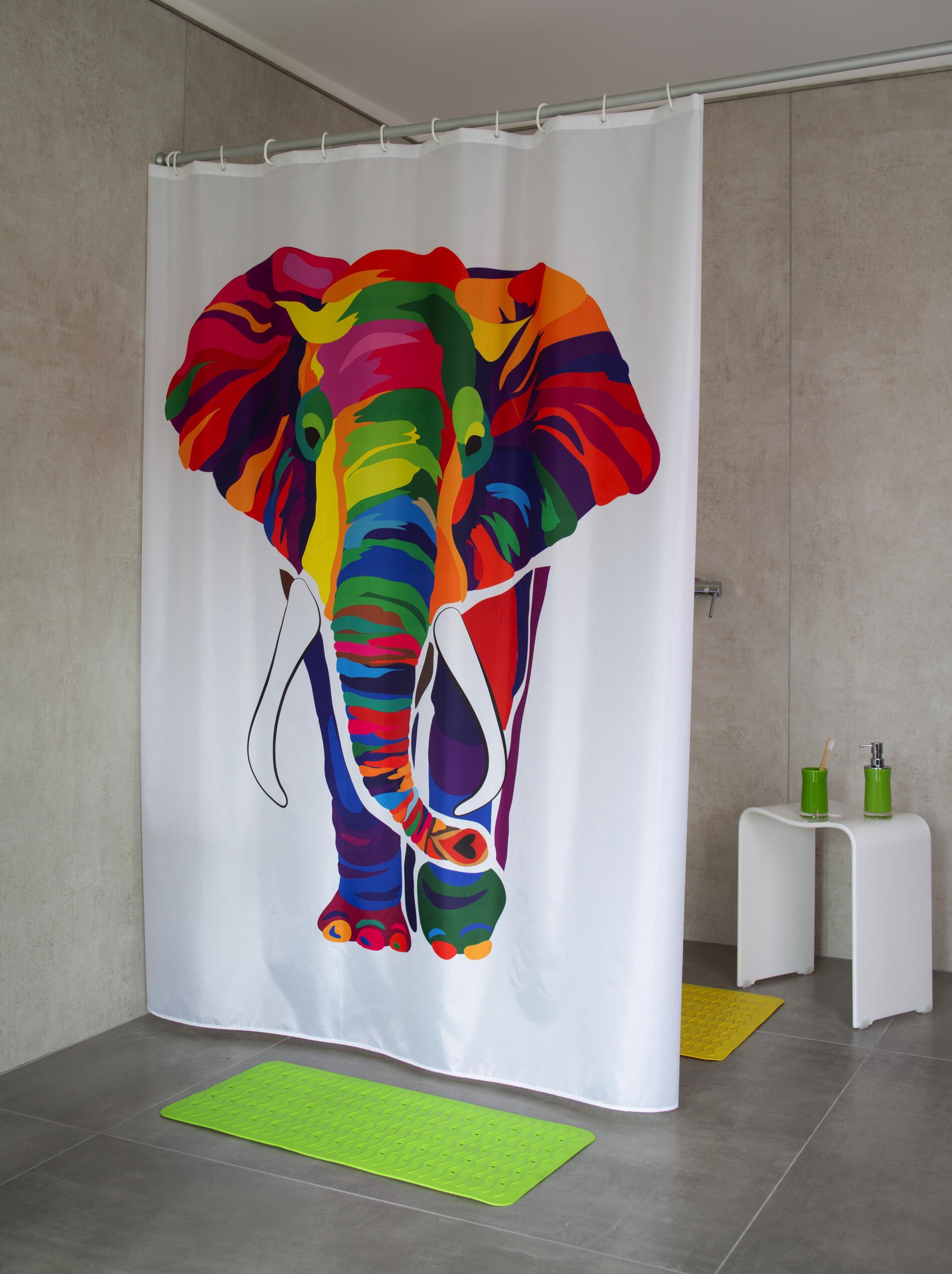 Штора для ванной Ridder Elephant разноцветный, 4108300