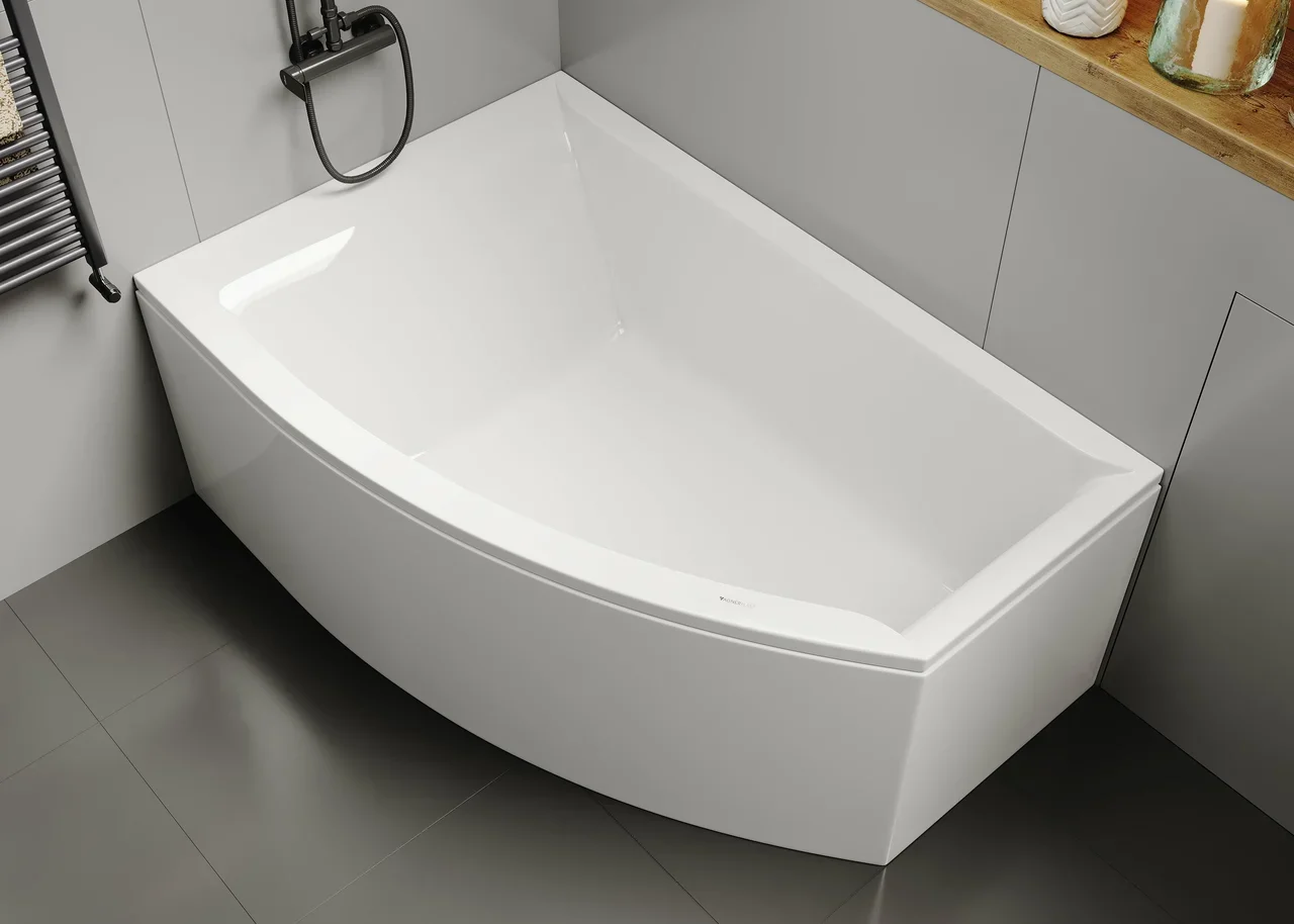 Акриловая ванна Vagnerplast VERONELA OFFSET 160x105 Right - 6 изображение