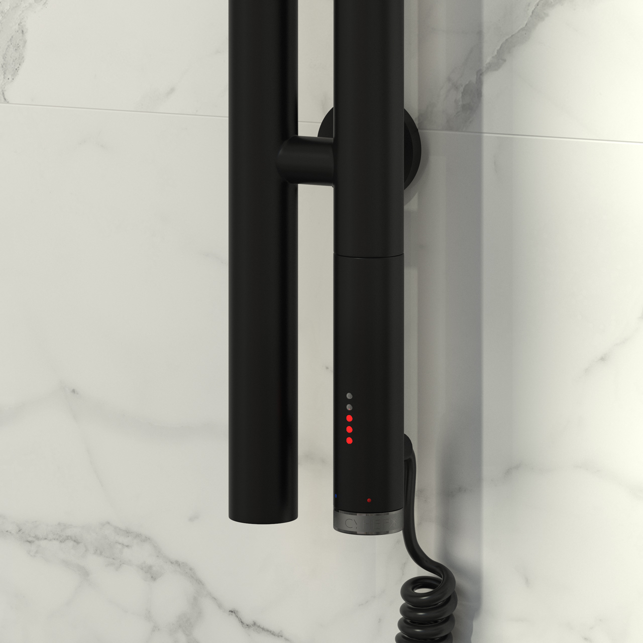 Полотенцесушитель электрический Сунержа Нюанс 2.0 180х8,5 см 31-0543-1853 матовый черный