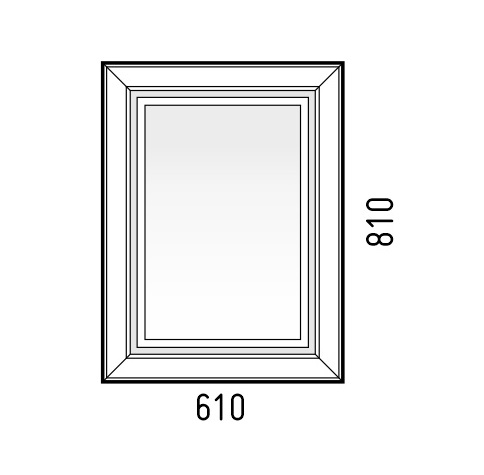 Зеркало Corozo Классика 60 LED SD-00000967,белый
