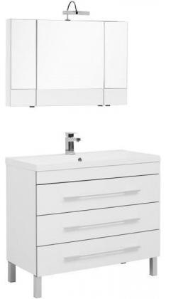 Комплект мебели для ванной Aquanet Верона 100 белый 3 ящика