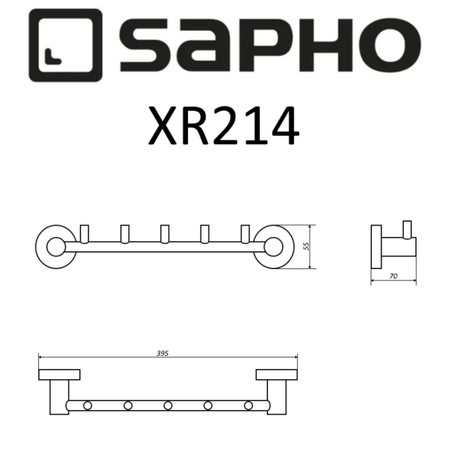 Полотенцедержатель Sapho X-Round XR214 хром