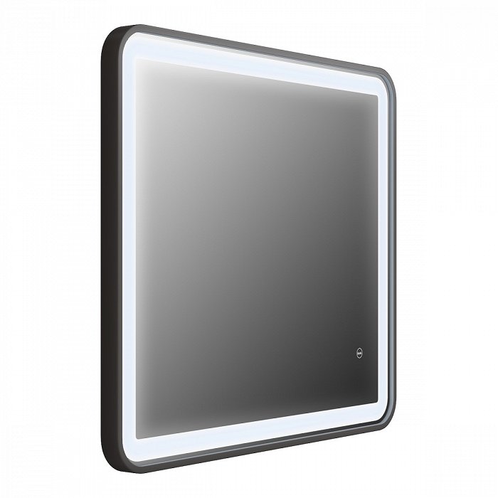 Зеркало Iddis Cloud 80 см CLO8000i98 c термообогревом и подсветкой, черный 