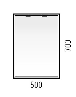 Зеркальный шкаф Corozo Орегон 50 см SD-00001435 пайн c подсветкой