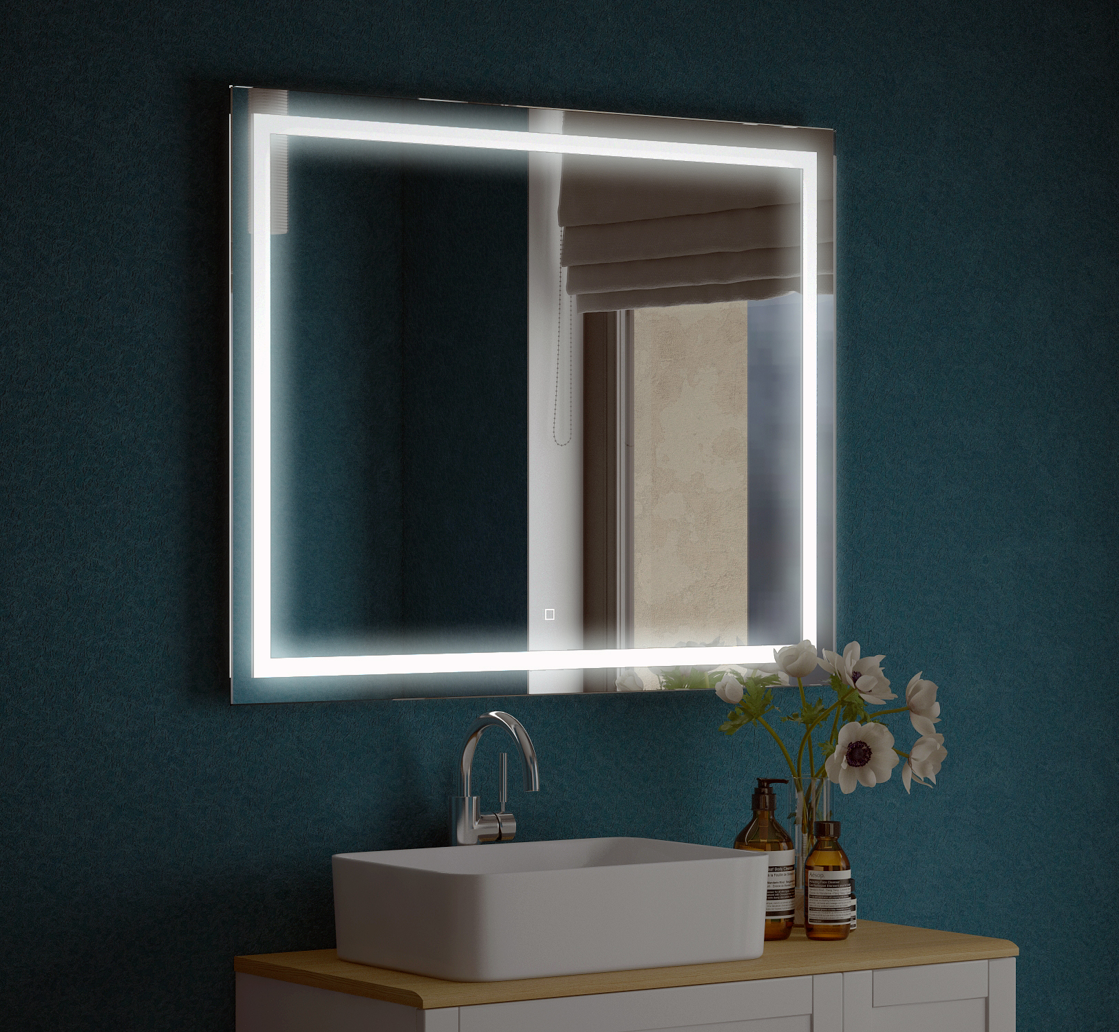 Зеркало Corozo Барго 80 LED SD-00001117,белый