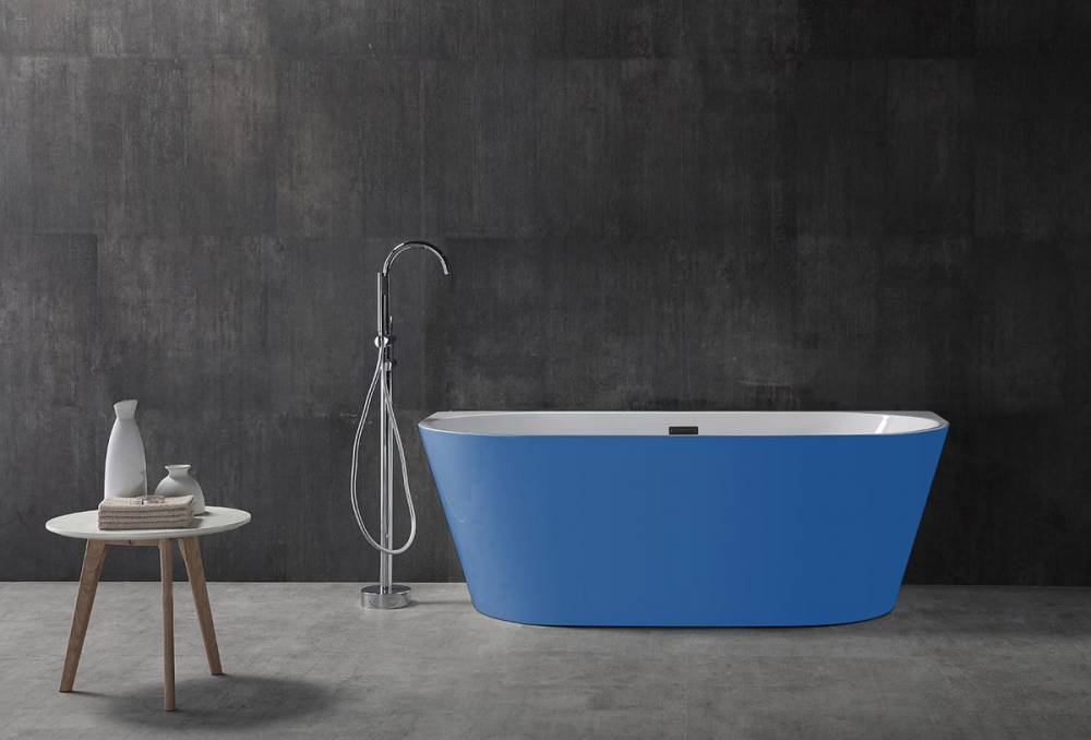 Акриловая ванна Abber 170х80 см AB9216-1.7DB, синий