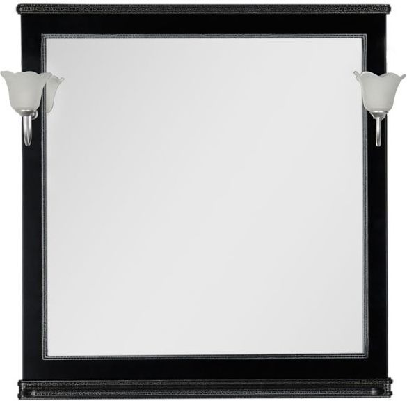 Зеркало Aquanet Валенса 100 00180297 черный краколет / серебро
