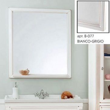 Зеркало с полкой Caprigo Albion 80-100 10331, цвет B-077 bianco grigio