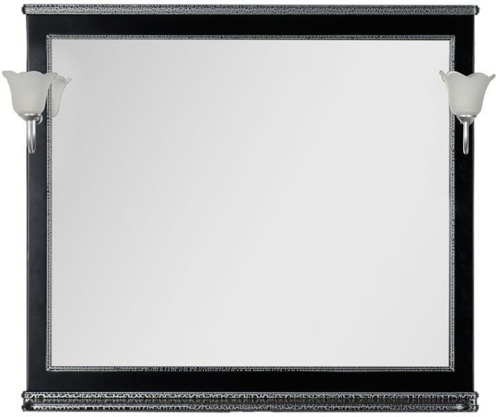Зеркало Aquanet Валенса 110 00180296 черный краколет / серебро