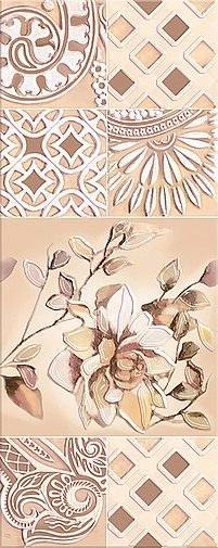 Керамическая плитка Azori Декор Harmonia Afina 20,1х50,5