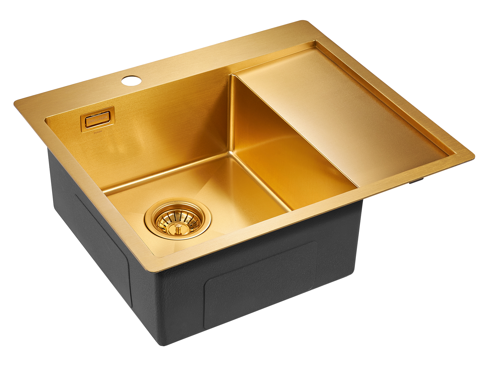 Мойка кухонная Paulmark Alster PM825951-BGL брашированное золото