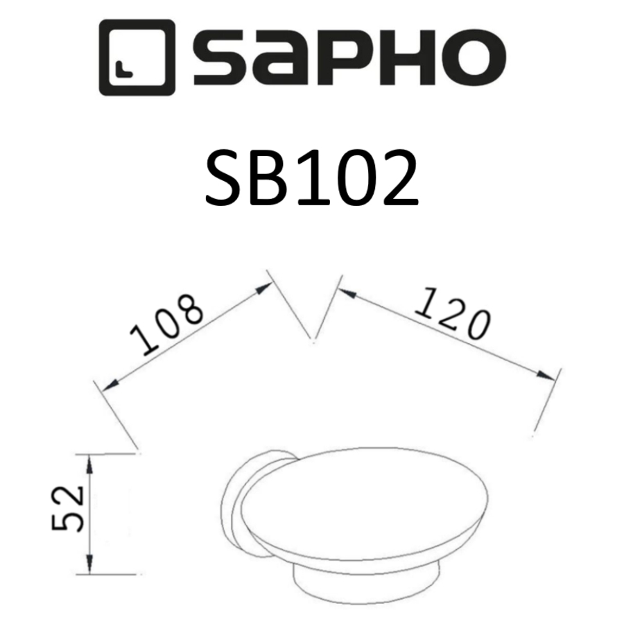 Мыльница Sapho Samba SB102 хром