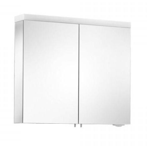 Зеркальный шкаф Keuco Royal Reflex New 24203 171301 80x70x15 см с двойной подсветкой 