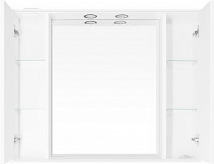 Зеркальный шкаф Style Line Олеандр-2 1000/С Люкс, белый