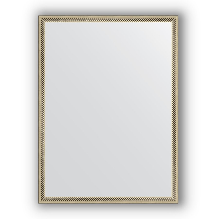Зеркало в багетной раме Evoform Definite BY 0639 58 x 78 см, витое серебро 