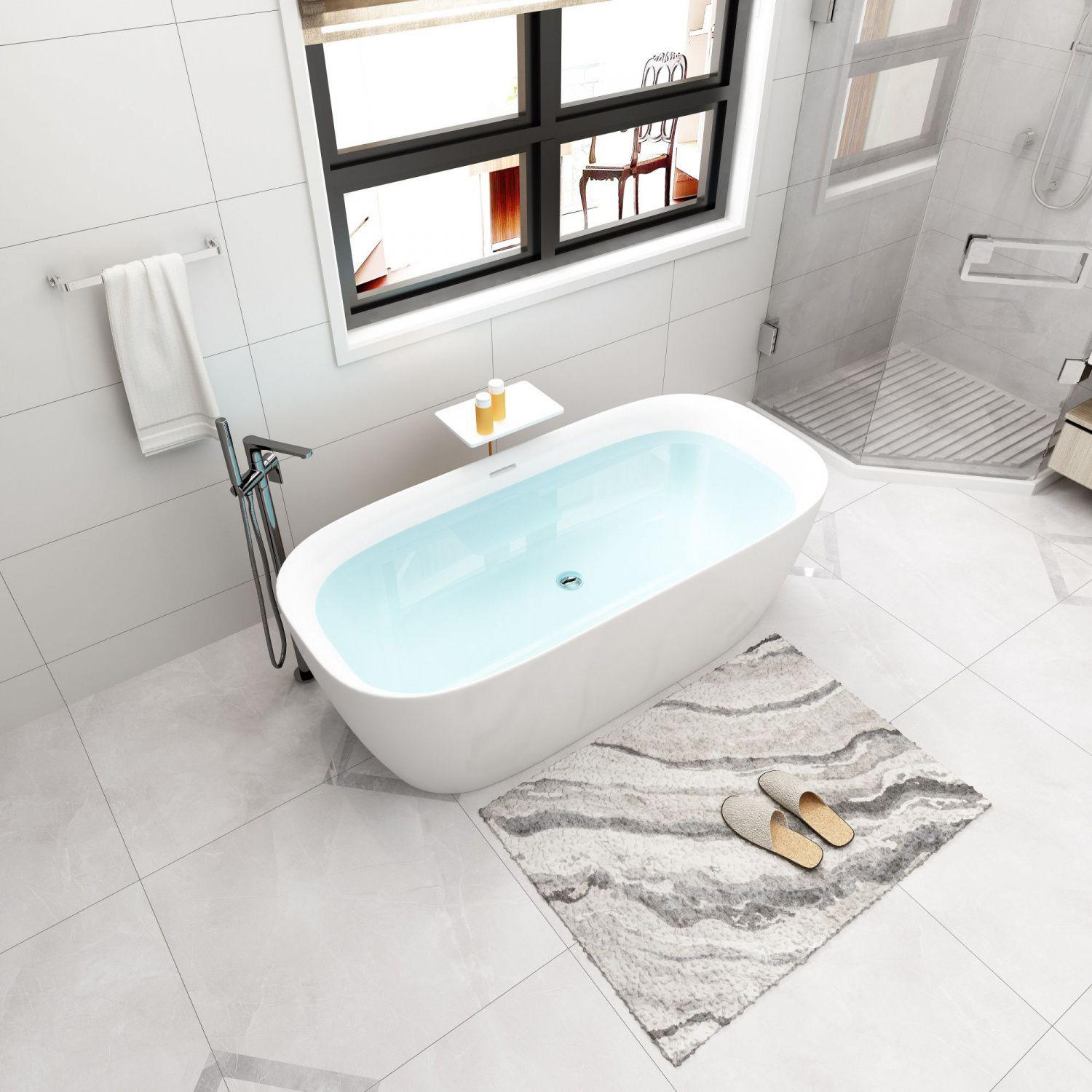 Акриловая ванна Art&Max Verona 170х80 см AM-VER-1700-800, белый